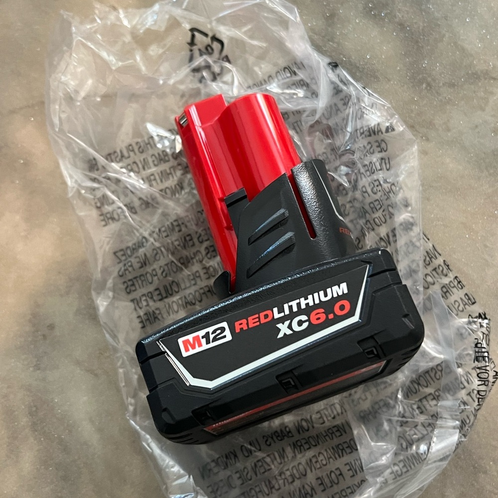 Milwaukee M12 REDLITHIUM XC6.0 Battery Pack - Red and Black